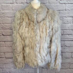 SAGA FOX Blue Fox Fur Short Jacket
